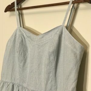 LOFT pinstripe summer dress SZ 10